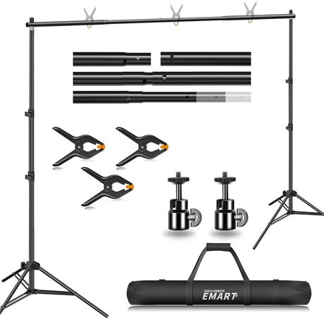 Backdrop Stand, EMART 7x10ft Photo Video Studio Muslin Background Stand