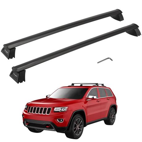 BougeRV Upgraded Roof Rack Cross Bars Compatible with 2011-2021 Jeep Grand