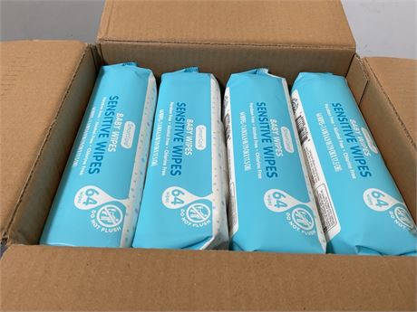 Smart care sensitive wipes 64ct
The case has 8 units