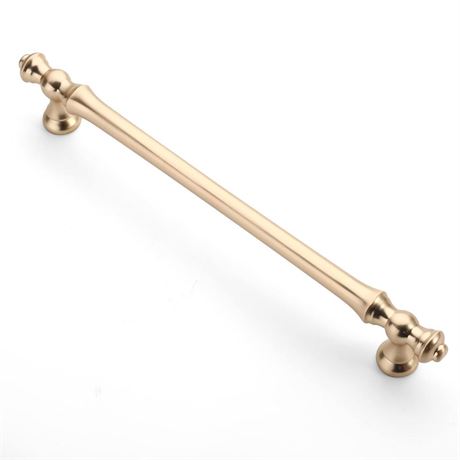 Asidrama 6 Pack 10 Inch(254mm) Brushed Brass Kitchen Cabinet Handles, Cabinet