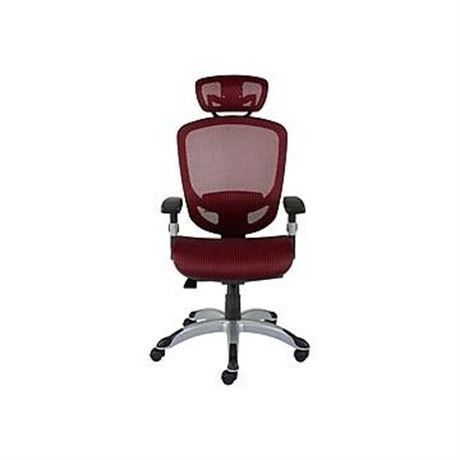 Union & Scale™ FlexFit™ Hyken Ergonomic Mesh Swivel Task Chair, Maroon (UN59462)