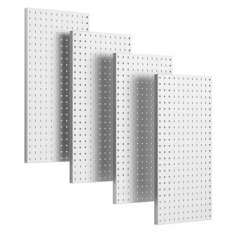 Ultrawall 4 Pcs Metal Pegboard Wall Panels, Peg Boards for Garage Tool Storage