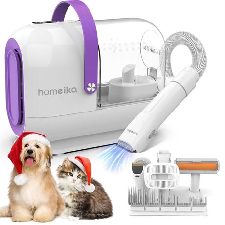 Homeika Pet Grooming Kit & Dog Hair Vacuum, 99% Pet Hair Suction, 3L Dust Cup,