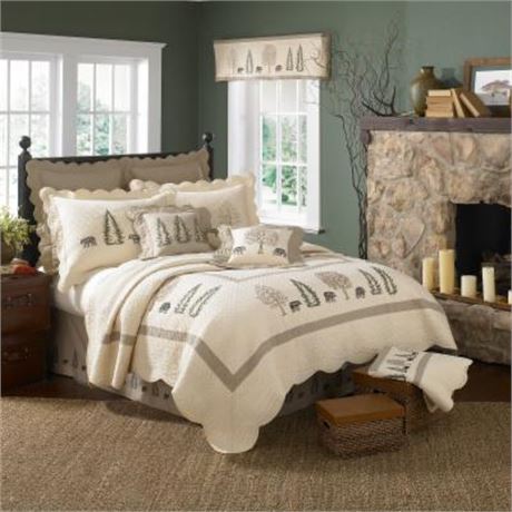 95307 Bear Creek King Size Quilt, Multi Color/ MACYS BRAND