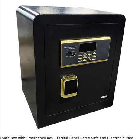 Digital Electronic Keypad Home Safe Box with Emergency Key