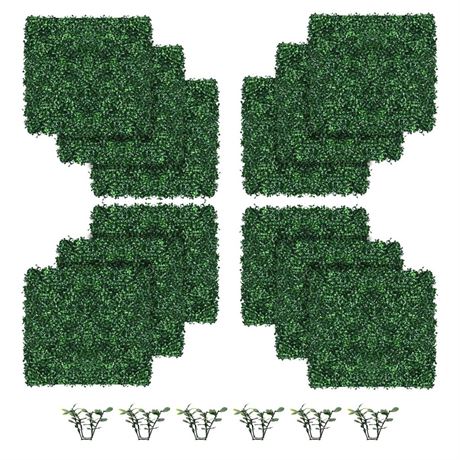 Grass Wall Panels, 10 "x 10" (10 pcs) Artificial Green Wall Panel Backdrop