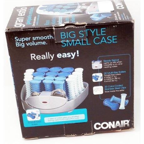 Conair Compact Multi-Size Hot Rollers  Blue HS34XAM