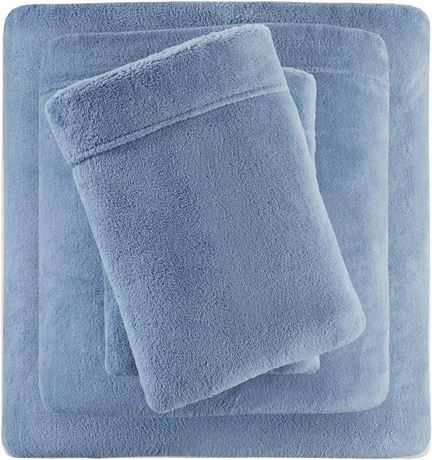 Sleep Philosophy True North Soloft Plush Bed Sheet Set, Wrinkle Resistant,