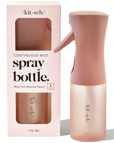 Kitsch Spray Bottle for Hair - Continuous Water Mister with Ultra Fine Mist for