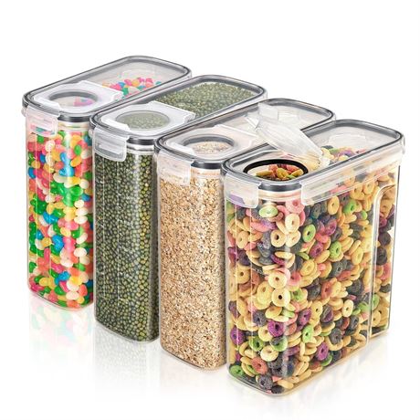 Sorbus Airtight Food Storage Dispensers (4L/16.9 Cups) for Beans  Pasta