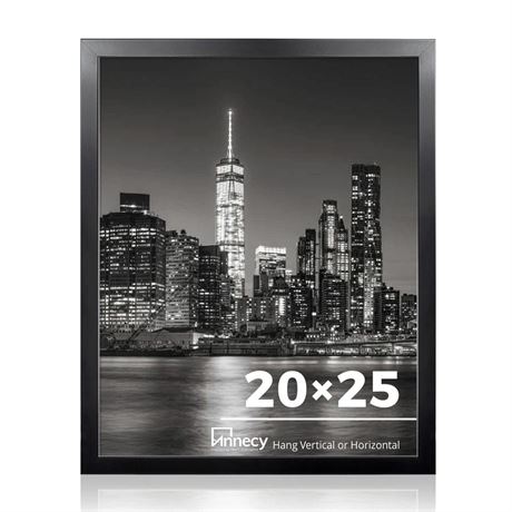 Annecy 20x25 Picture Frame Black（1 Pack）, 20 x 25 Picture Frame for Wall