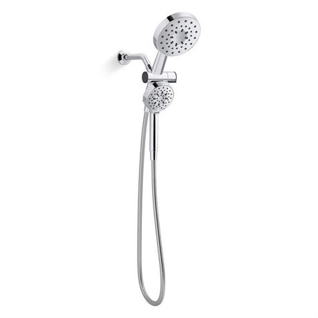 KOHLER Viron 4-Spray 6 in. Dual Wall Mount Fixed and Handheld Shower Heads 1.75
