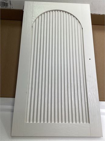 replacement cabinet door for a fluted or reeded sideboard cabinet featuring an
