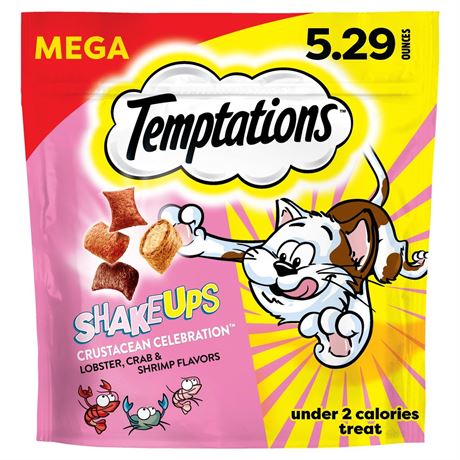 Temptations ShakeUps Crunchy and Soft Cat Treats, Clucky Carnival Flavor, 5.29