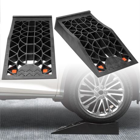 Donext Car Ramps for Easy Vehicle Maintenance and Safe Lifting, Sturdy,