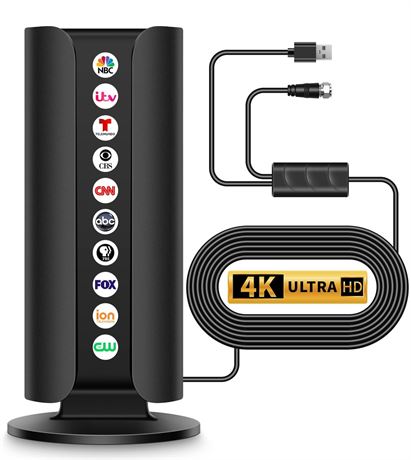 2025 TV Antenna for Smart TV, 1800+ Miles Range Strongest Digital HD TV Antenna