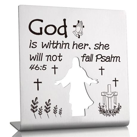 Christian Gifts for Women Religious Office Decor Inspirational Desk Signs for