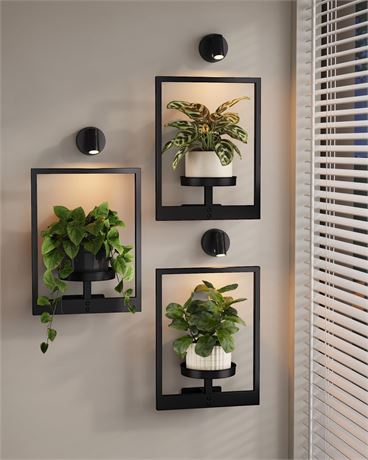Bamworld Hanging Planters for Indoor Plants Wall Decor Living Room Plant Stand