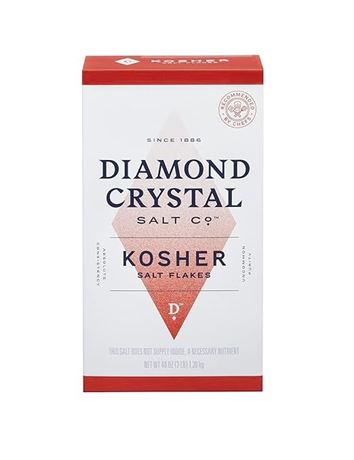 DIAMOND CRYSTAL - Kosher Salt Flakes 3LB ( Pack of 1)