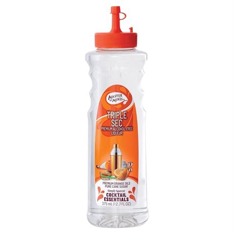 Master of Mixes Cocktail Essentials Triple Sec, 375 ML Bottle (12.7 Fl Oz),