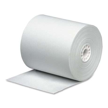 PM Company Cash Register Paper Rolls, 3 Inch x 165 Feet, 50 Rolls per Carton