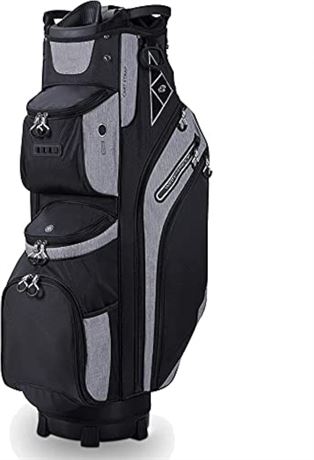 Durable Golf Cart Bag with Rainhood and 14 Way Top Full Length Divider and 9