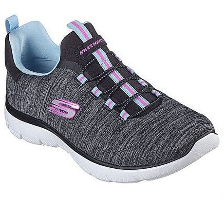 Skechers Women's SUMMITS-FRESH IMPRESSION Slip-On Athletic Sneaker, Wide Width