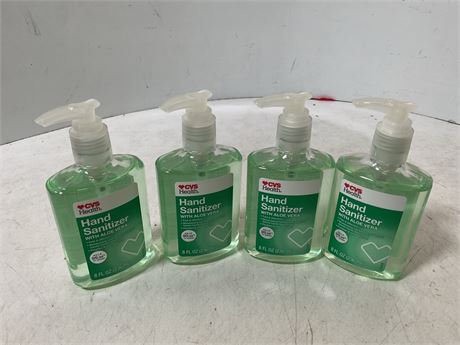 4 hand sanitizer 8floz
