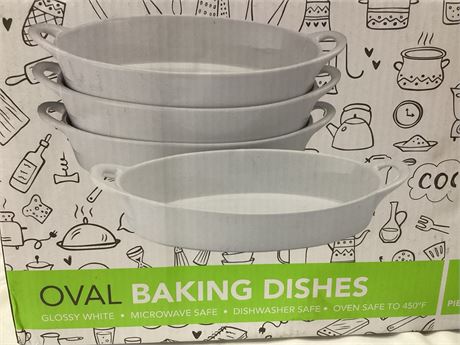 Oval Baking Dishes 4 pieces set