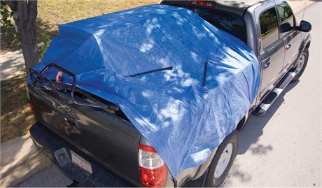 blue tarp for trucks with buckles