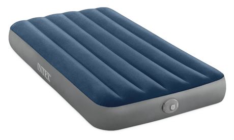 Intex Dura-Beam Prestige Downy Twin Air Mattress with Rechargeable Pump
