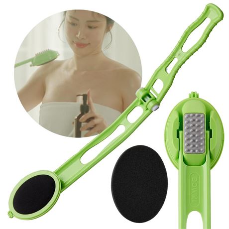 Body Oil Applicator (2nd gen) - 19" Foldable Long Curved Handle, with