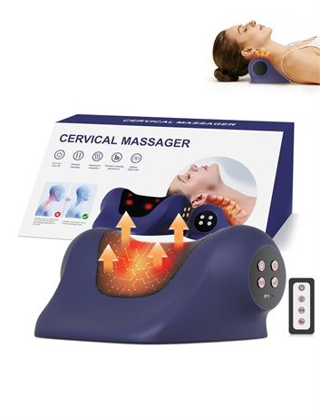 Heated Neck Stretcher for Pain Relief,Cervical Traction Device,3 Vibration