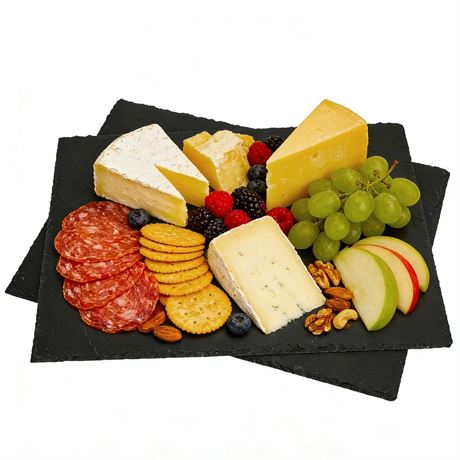2PCS 16inch*12inch slate cheese board tray charcuterie boards slate