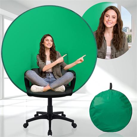 Julius Studio (New Gen.) 56in / 142cm Chromakey Green Screen Round Chair