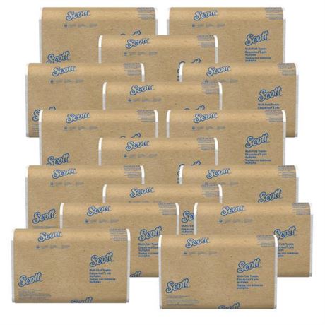 Scott Paper Towel Multi-Fold 9-1/5" X 9-2/5", White, 250 Each / Pack