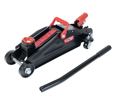 Hyper Tough T82011W Trolley Jack, Work for Sedan and Coupe, 2 Ton Black