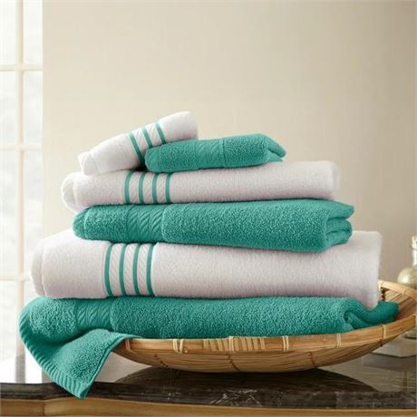 The Pioneer Woman Evie 6-Pack Cotton Bath Towel Set