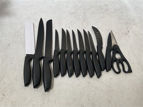 Knife Set, Kitchen Knives Set with Stainless Steel Sharp Knives Sets of Chef
